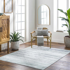 Blake Light Gray Washable Area Rug - Clearance - Ornate Home