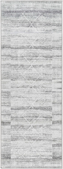Blake Light Gray Washable Area Rug - Clearance - Ornate Home