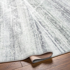 Blake Light Gray Washable Area Rug - Clearance - Ornate Home