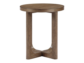 Blake Raund Light Brown End Table - Ornate Home