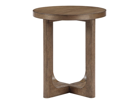 Blake Raund Light Brown End Table - Ornate Home