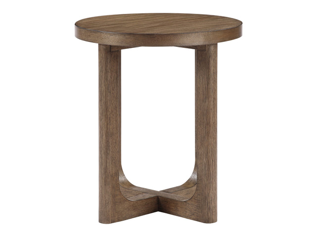 Blake Raund Light Brown End Table - Ornate Home