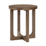 Blake Raund Light Brown End Table - Ornate Home