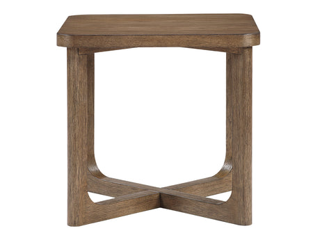 Blake Square Light Brown End Table - Ornate Home