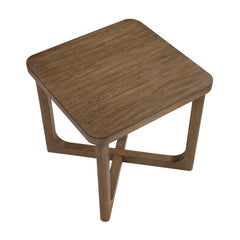 Blake Square Light Brown End Table - Ornate Home