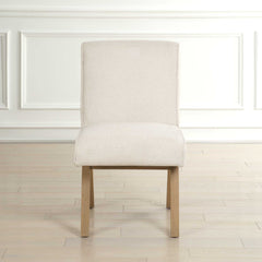 Blakely White Armless Dining Chair - Ornate Home