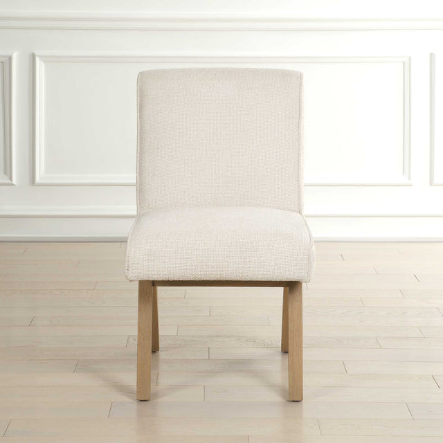 Blakely White Armless Dining Chair - Ornate Home