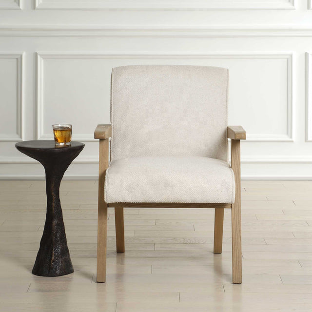 Blakely White Dining Arm Chair - Ornate Home