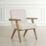 Blakely White Dining Arm Chair - Ornate Home