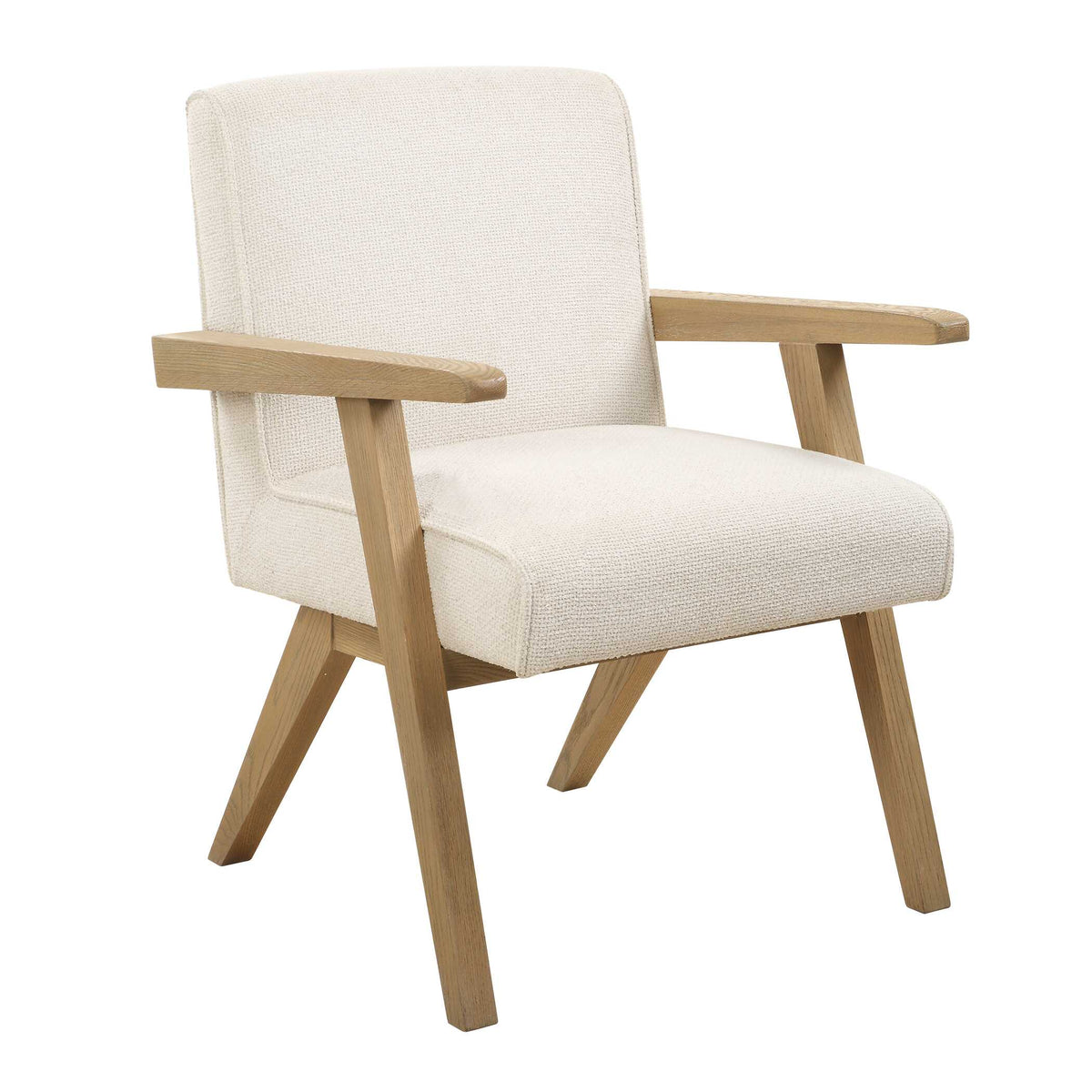 Blakely White Dining Arm Chair - Ornate Home