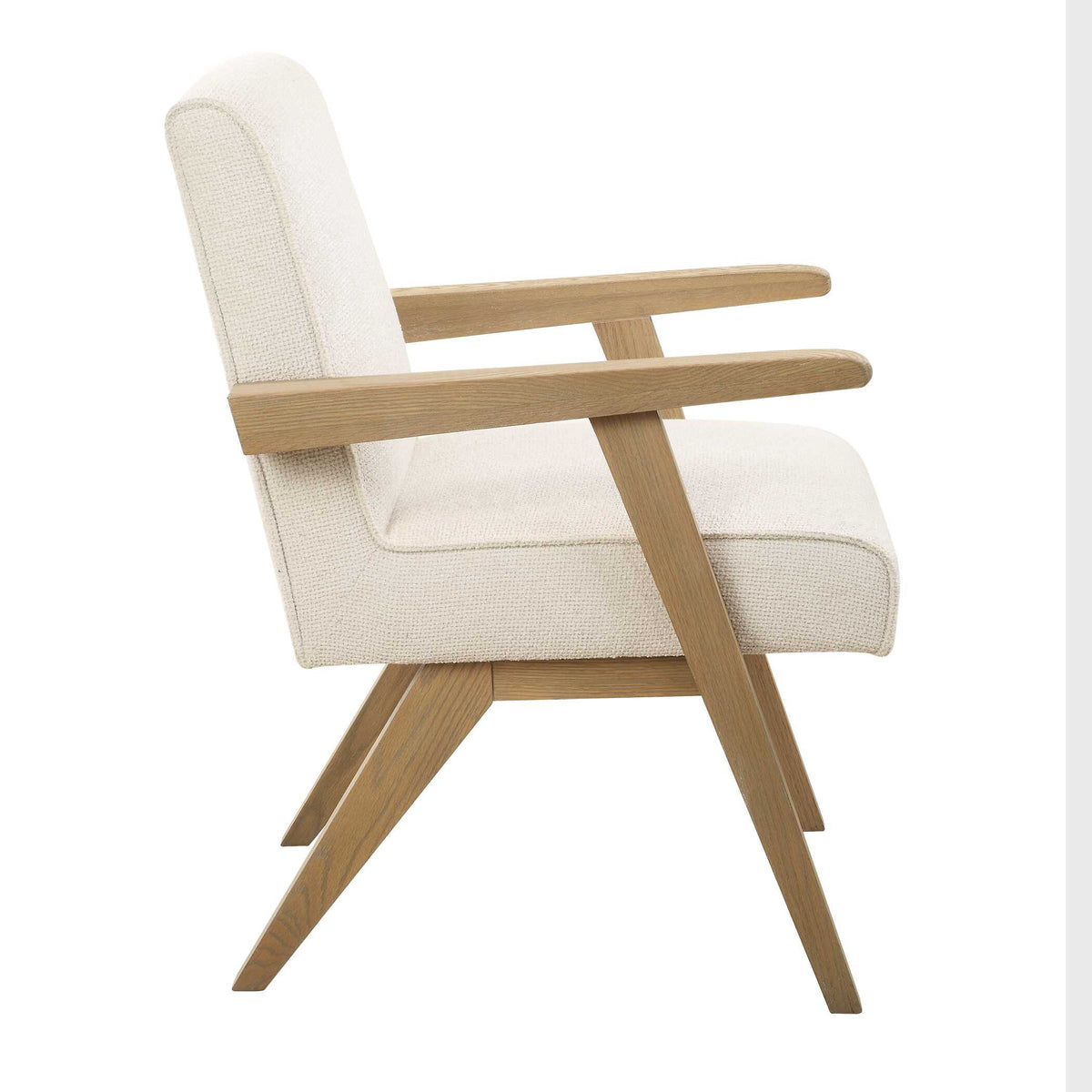 Blakely White Dining Arm Chair - Ornate Home