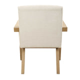 Blakely White Dining Arm Chair - Ornate Home