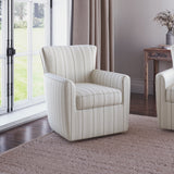 Blakley Beige Blakely Swivel Accent Chair - Ornate Home
