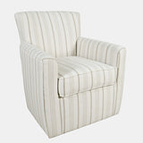 Blakley Beige Blakely Swivel Accent Chair - Ornate Home