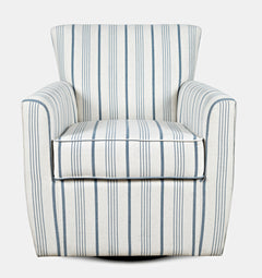 Blakley Blue Blakely Swivel Accent Chair - Ornate Home