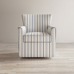 Blakley Blue Blakely Swivel Accent Chair - Ornate Home