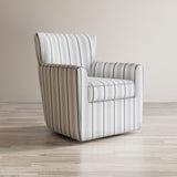 Blakley Blue Blakely Swivel Accent Chair - Ornate Home