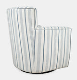 Blakley Blue Blakely Swivel Accent Chair - Ornate Home