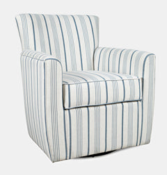 Blakley Blue Blakely Swivel Accent Chair - Ornate Home
