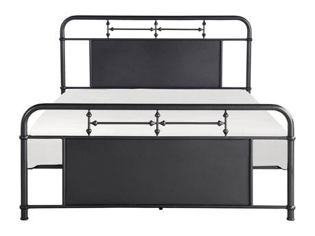 Blanchard Mottled Silver Full Platform Bed - Ornate Home