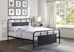 Blanchard Mottled Silver Full Platform Bed - Ornate Home