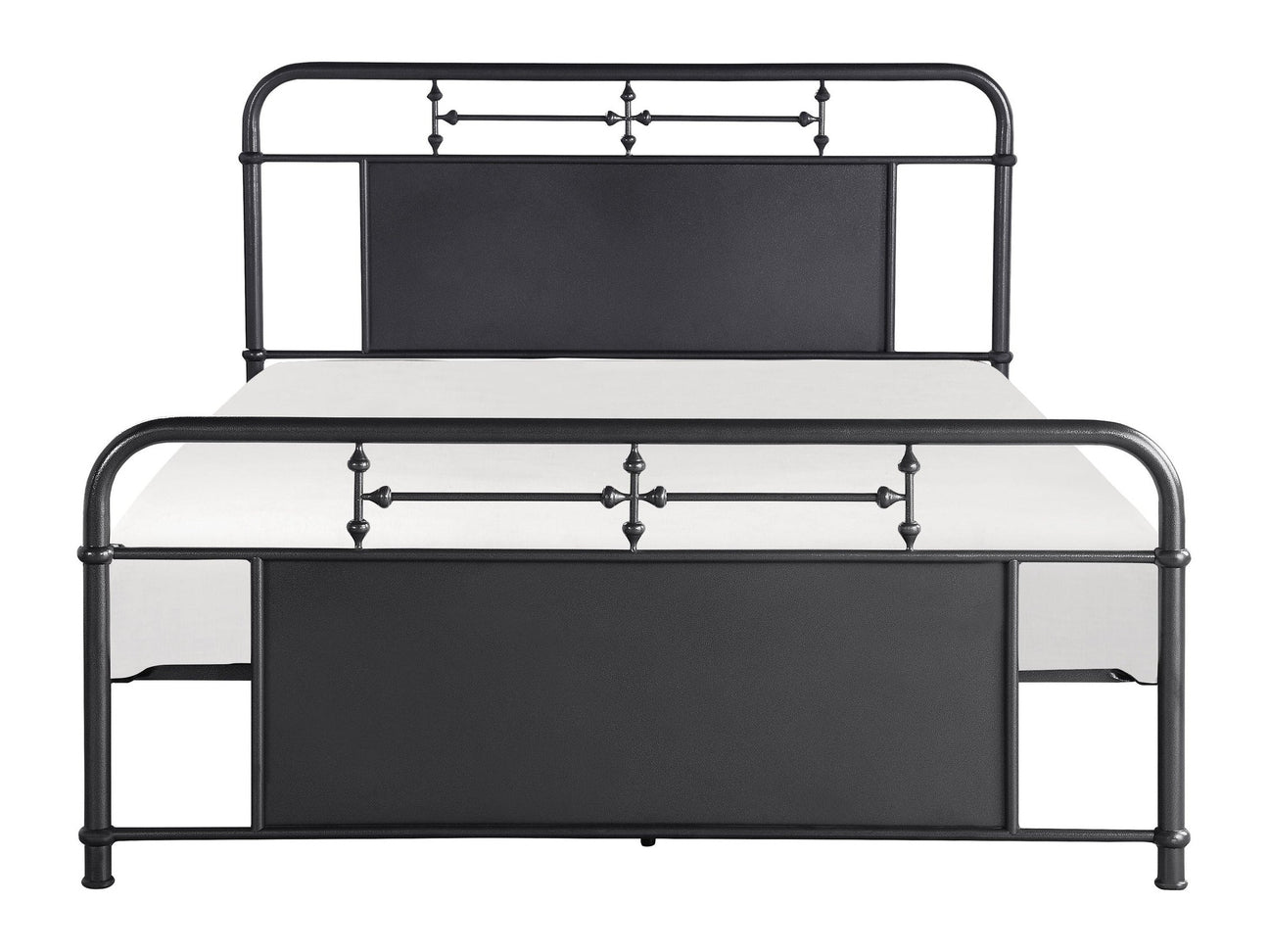 Blanchard Mottled Silver Queen Platform Bed - Ornate Home