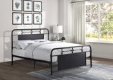Blanchard Mottled Silver Queen Platform Bed - Ornate Home
