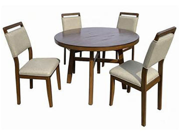 Blanche Brown Round Dining Table - Ornate Home