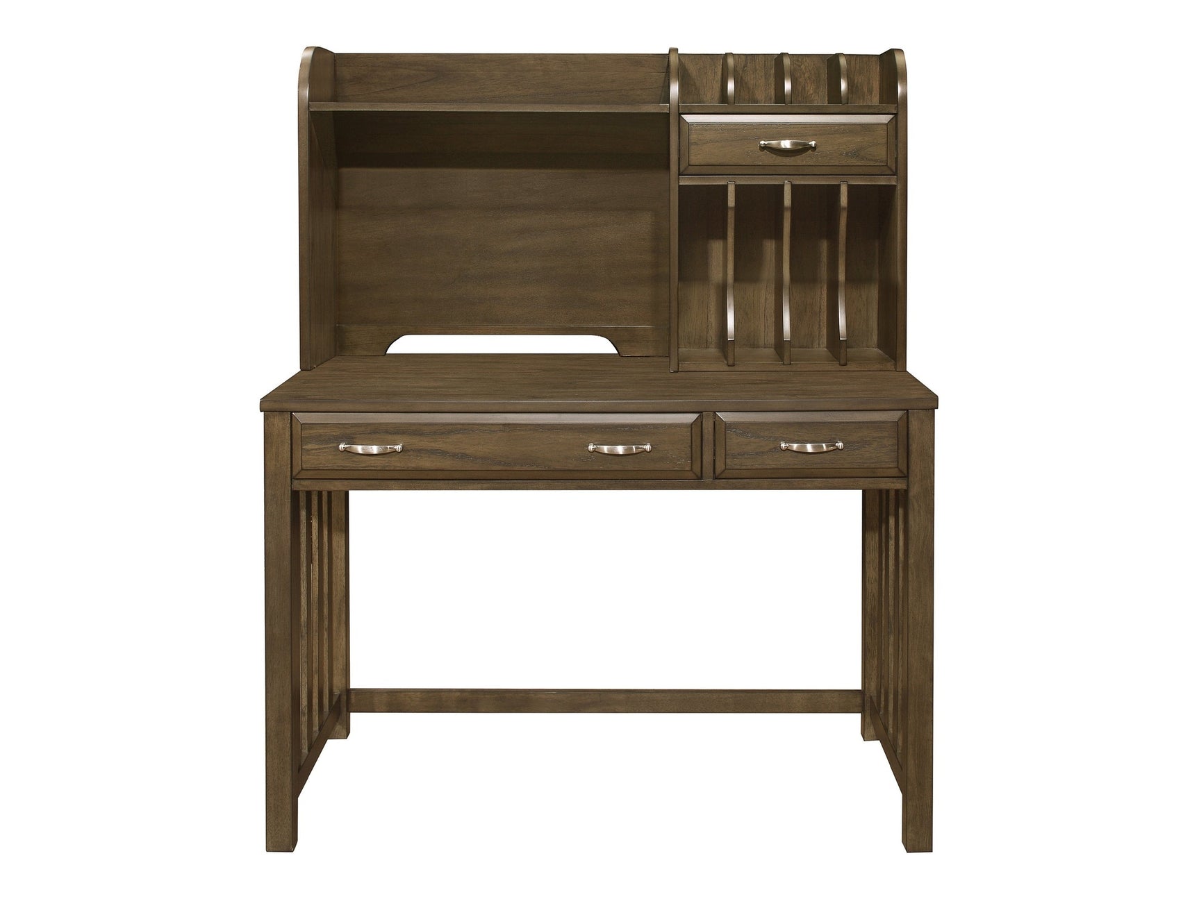 Blanche Brown Desk with Hutch - Ornate Home