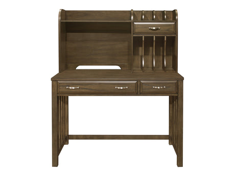 Blanche Brown Desk with Hutch - Ornate Home