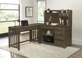 Blanche Brown Desk with Hutch - Ornate Home