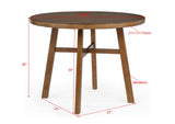 Blanche Brown Round Counter Height Table - Ornate Home