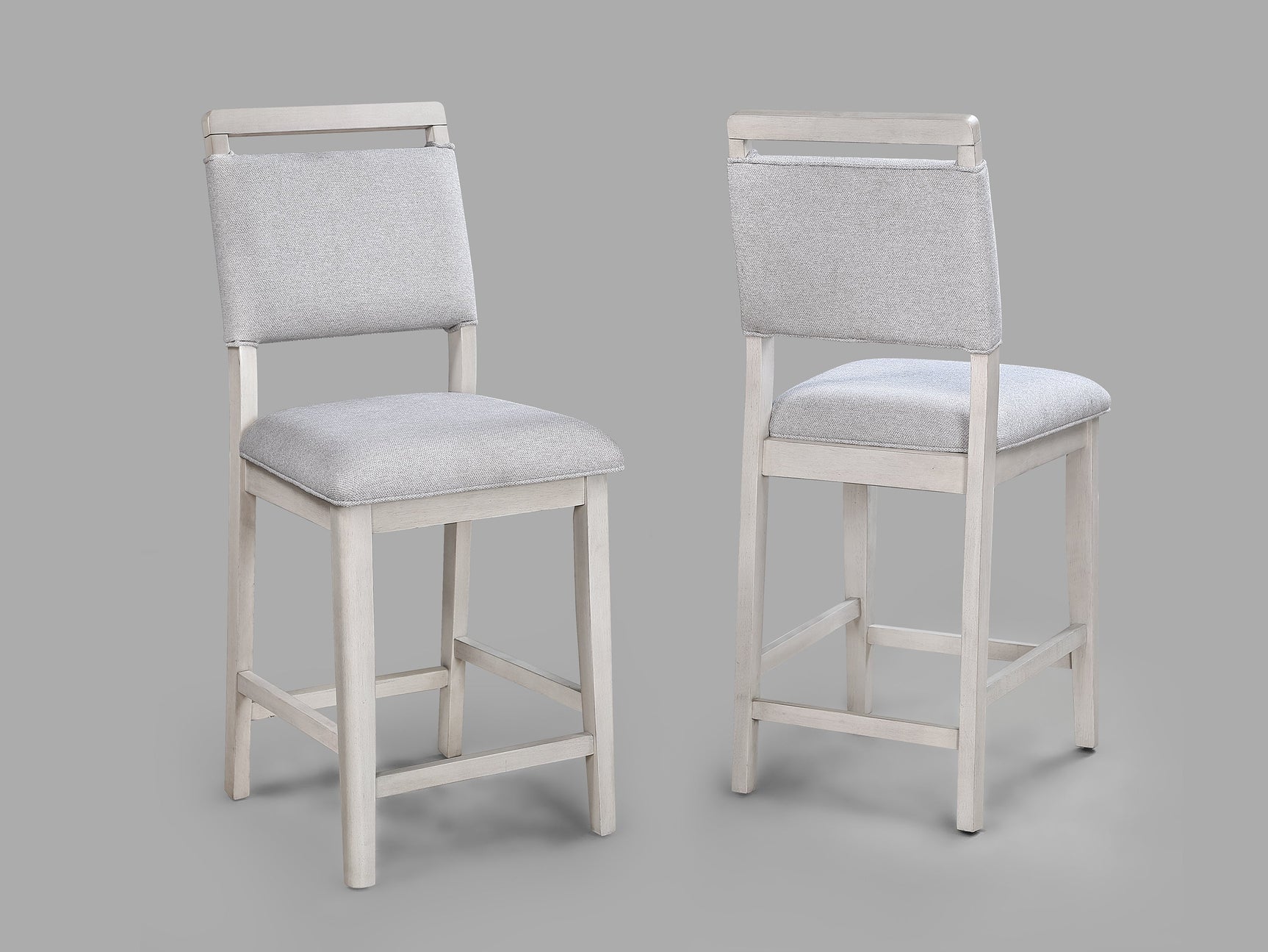 Blanche Gray Counter Height Chair (Set of 2) - Ornate Home