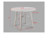 Blanche Gray Round Counter Height Table - Ornate Home