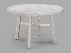 Blanche Gray Round Dining Table - Ornate Home