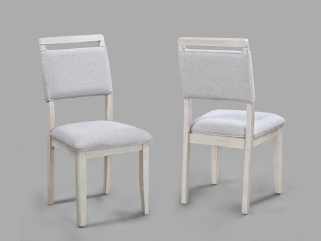 Blanche Gray Side Chair (Set of 2) - Ornate Home