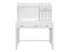 Blanche White Desk with Hutch - Ornate Home