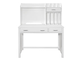 Blanche White Desk with Hutch - Ornate Home