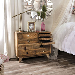 Blanchefleur Weathered Light Natural Tone Chest - Ornate Home