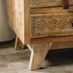 Blanchefleur Weathered Light Natural Tone Chest - Ornate Home