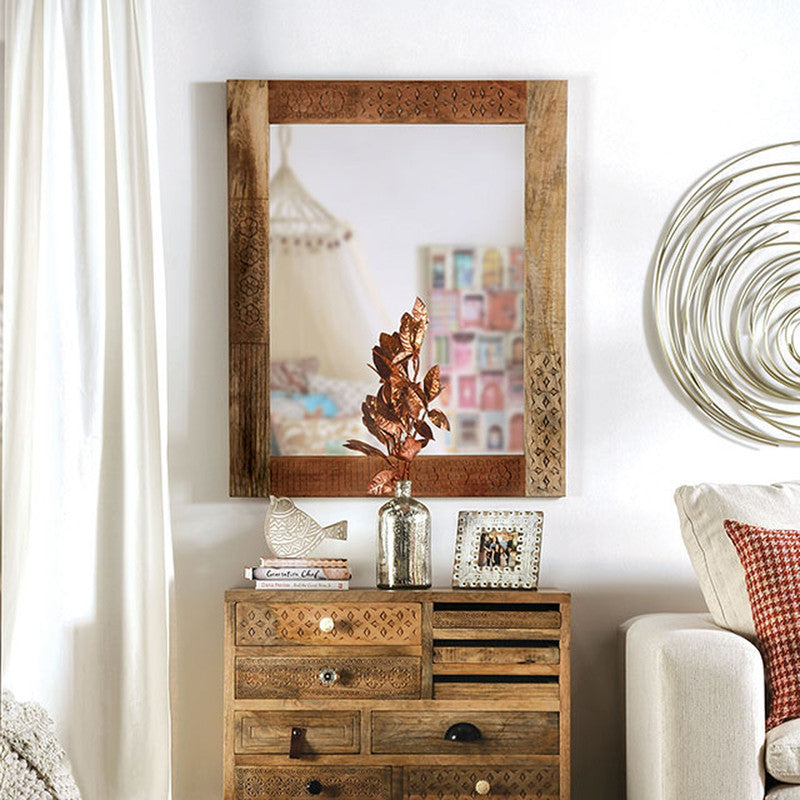 Blanchefleur Weathered Light Natural Tone Mirror - Ornate Home