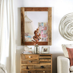 Blanchefleur Weathered Light Natural Tone Mirror - Ornate Home