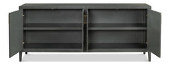 Blanco Grey 4 Door Buffet - Ornate Home