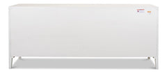 Blanco White 4 Door Buffet - Ornate Home