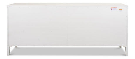 Blanco White 4 Door Buffet - Ornate Home