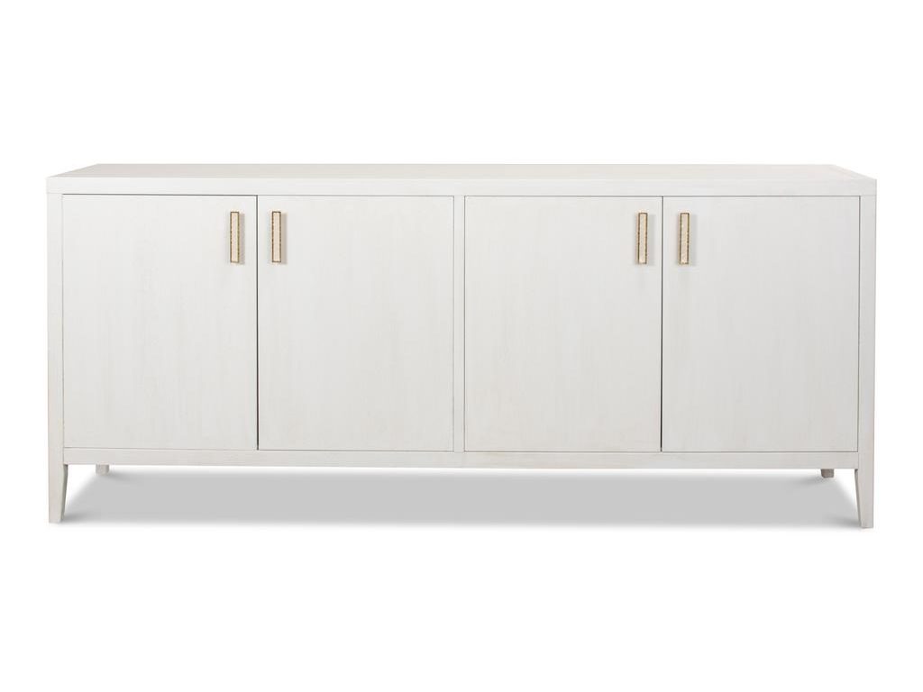 Blanco White 4 Door Buffet - Ornate Home