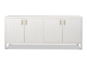 Blanco White 4 Door Buffet - Ornate Home