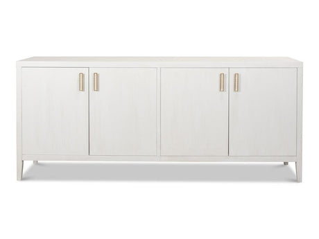 Blanco White 4 Door Buffet - Ornate Home