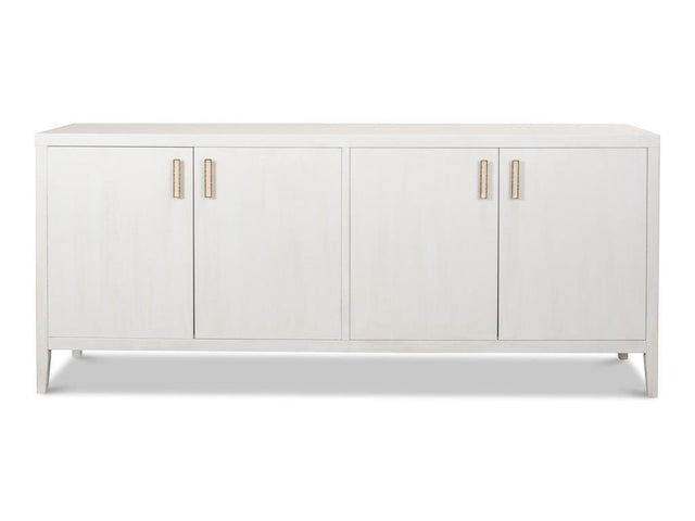 Blanco White 4 Door Buffet - Ornate Home