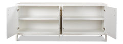 Blanco White 4 Door Buffet - Ornate Home